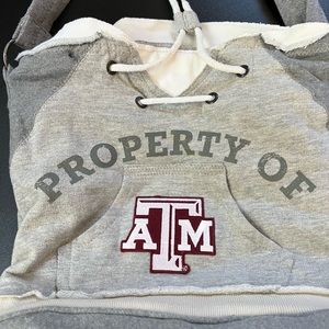 Grey Cloth Tote Handbag